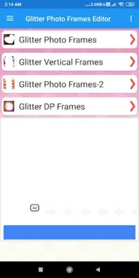 Glitter Photo Frames Editor DP, Quotes, Greeting android App screenshot 5