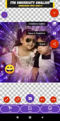 Glitter Photo Frames Editor DP, Quotes, Greeting android App screenshot 7